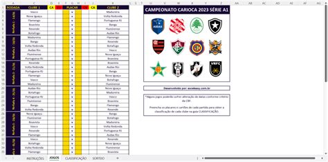 tabela campeonato carioca 2023 datas.